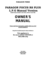 Paragon Fires focus rs plus remote Owner's manual