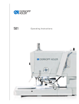 DURKOPP ADLER 581 Operating Instructions Manual