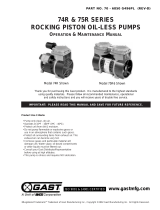 Gast 74R Operation & Maintenance Manual