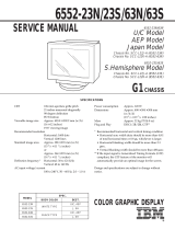 IBM 6552-63S User manual
