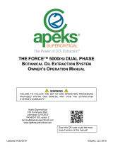 Apeks THE FORCE 5000-5Lx5LDP Owner's Operation Manual