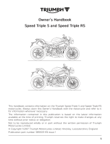 TRIUMPH SPEED TRIPLE Owner's manual
