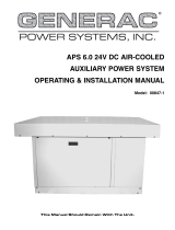 Generac Power Systems 00847-1 Operating & Installation Manual