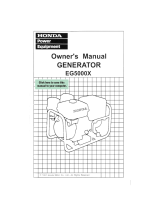 Honda EG5000X Owner's manual
