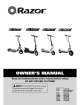 Razor E125 Owner's manual