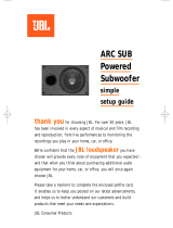 JBL ARC SUB Setup Manual