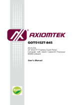 AXIOMTEK GOT5152T-845 User manual