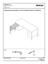 Steelcase 41TSLP Typewriter Height Return to a 3200 & 4200 Series Desk Assembly Instructions