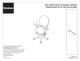 Steelcase 462 Leap (Version 1 mfg prior to 3/19/2006) /Coach Pneumatic Cylinder Assembly Instructions