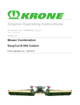 Krone BA EasyCut B 950 Collect (MT603-41) Operating instructions