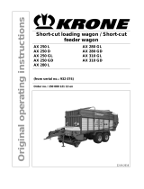 Krone AX 250 L/GL/D/GD; AX 280 L/GL/GD; AX 310 GL/GD Operating instructions