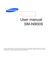 Samsung Electronics A3LSMN900KOR User manual