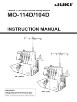 Juki MO-104D Owner's manual
