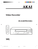 Akai VS-K207M-E3(S) Owner's manual