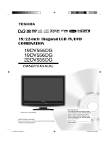 Toshiba 22DV555DG Owner's manual