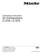 Miele G 876 Owner's manual