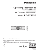 Panasonic PT-RZ475E Owner's manual
