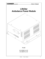 Vanner LIFESTAR 20-1050CUL-DC Owner's manual