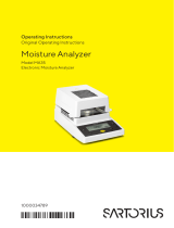 MA35 Infrared Moisture Analyzer User manual