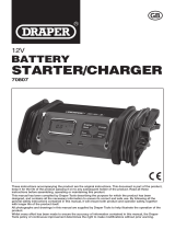 Draper 12V Battery Starter Charger User manual