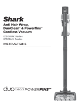 Shark IZ300UK Series Anti Hair Wrap DuoClean and Powerfins Cordless Vacuum Cleaner Operating instructions