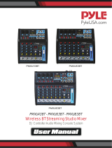 Pyle PMXU43BT Wireless BT Streaming Studio Mixer User manual