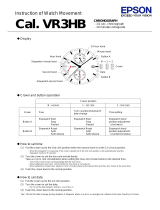 Samsung Watch Movement Cal. VR3HB User manual