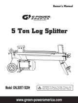 G-POWER 5 Ton Log Splitter GNLS05T-1020H Owner's manual
