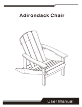 SERWALL Adirondack Chair Weather Resistant Patio Chair User manual