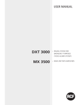 RCF MX 3500/4 User manual