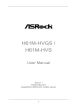 ASROCK H61DVR-5P User manual