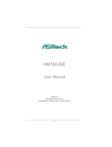 ASROCK H61M-GE User manual