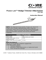 Core Outdoor Power CPL 410 User manual