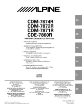 Alpine CDE-7860R Owner's manual
