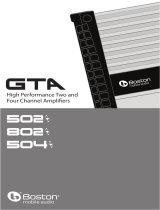 Boston Mobile Audio GTA-502 User manual