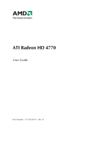 AMD ATI Radeon HD 4770 User manual