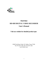 Idview Digital 8CH HD-SDI DVR User manual