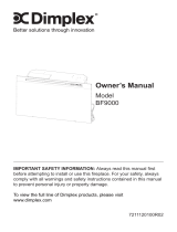 Dimplex BF9000 Owner's manual