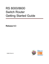 Riverstone Networks RS 8600 User manual