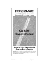Code Alarm CA640 User manual