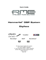 RME Audio Hammerfall Digiface User manual