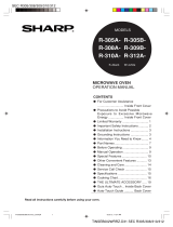 Sharp R-305B User manual