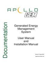 Apollo Solar Gem User manual