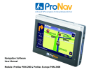 ProNav PNN-200 User manual