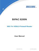 Billion BiPAC 8200N User manual