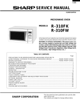 Sharp R-310FW User manual