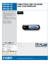 Coby MPC832 - 512 MB Digital Player User manual