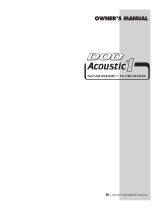 DOD Acoustic1 Owner's manual