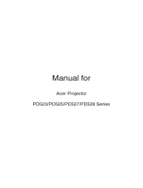 Acer PD528 User manual