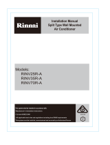 Rinnai RINV25R Installation guide